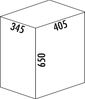 Wesco 'Big Double Boy' Abfallsorter, 36 (2x18) Liter, Stahlblech / Kunststoff, 40,5 x 34,5 x 65 cm, Rot Bild 2