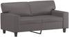 vidaXL Sofa 2-Sitzer, Loungesofa mit Armlehnen Rückenkissen, Grau, 154x80 cm Bild 2