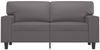 vidaXL Sofa 2-Sitzer, Loungesofa mit Armlehnen Rückenkissen, Grau, 154x80 cm Bild 3