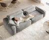 Big-Sofa Freestyle Pure 280x110 cm Strukturstoff Soft Grau Bild 4
