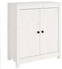 vidaXL Sideboard Weiß 70 x 35 x 80 cm Massivholz Kiefer [813720] Bild 2