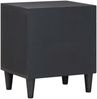 vidaXL Nachttisch mit Tür Schwarz 40 x 33 x 46 cm Massivholz Mango 4018696 Bild 5