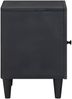 vidaXL Nachttisch mit Tür Schwarz 40 x 33 x 46 cm Massivholz Mango 4018696 Bild 4