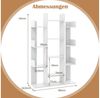 COSTWAY Bücherregal, mit 13 offenen Fächern, im Baumform, 86x24,5x141cm Bild 3