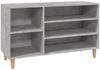 vidaXL Schuhregal Betongrau 102x36x60 cm Holzwerkstoff 819744 Bild 2