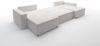 Wohnlandschaft Schlafsofa Sofa CONOR PREMIUM Stoff Kronos Bordeauxrot Bild 2