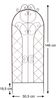 DanDiBo Rankhilfe für Kletterpflanzen Metall XXL H-150 cm B-50 cm mit Dekor 96017 Rankgitter Kletterhilfe Bild 2