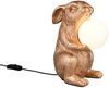 Besondere LED Tischleuchte Hasenlampe Gold, Höhe 28cm Bild 2