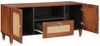 vidaXL TV-Schränk mit Regal Braun 105 x 33,5 x 46 cm Massivholz Mango 4018894 Bild 2