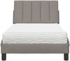 vidaXL Bett mit Matratze "Hanko" Taupe 80x200 cm Stoff 3310493 Bild 5