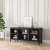Fernsehschrank Kotka mit 3 Türen Schwarz [en. casa] Bild 2