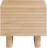 Vente-unique - LUDIMA Bedside table Holz, Platte Beige - B 36,8 cm x H 46,1 cm x L 50 cm Bild 3