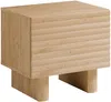 Vente-unique - LUDIMA Bedside table Holz, Platte Beige - B 36,8 cm x H 46,1 cm x L 50 cm Bild 2