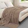 vidaXL Überwurfdecke Kamel 240 x 220 cm Fleece 42016915 Bild 3