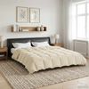 vidaXL Ganzjahresbettdecke Gepolstert Creme 200 x 220 cm Mikrofaser 42026069 Bild 4