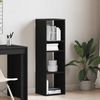 vidaXL Bücherregal Schwarz 34x31x112 cm Holzwerkstoff 860284 Bild 3