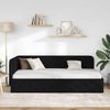 vidaXL Eckbettgestell Schwarz 90 x 200 cm Stoff 42016497 Bild 4