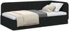 vidaXL Eckbettgestell Schwarz 90 x 200 cm Stoff 42016497 Bild 3