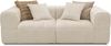 DOMO. collection Sofa 800 019, 2-Sitzer Couch mit Taschenfederkern und gepolsterter Rückenlehne, 2er Bigsofa, Polstergarnitur 113 x 220 x 72 cm (BxTxH), creme Bild 4