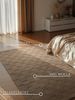 Villeroy & Boch Wollteppich Scala, rechteckig, Höhe: 10 mm, Handgewebt, Wolle, Kariert, Natur, 3D-Struktur, Karo, Wohnzimmer Bild 3