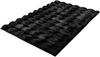 Kleine Wolke Badematte Cloud, Höhe 28 mm, rutschhemmend beschichtet, fußbodenheizungsgeeignet, Polyester, rechteckig, Badteppich, Uni Farben, Hoch-Tief Effekt, besonders weich Bild 2