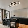 LED Deckenleuchte, Kristalle, beweglich, schwarz, L 61 cm Bild 4