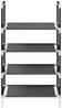 vidaXL Schuhregal 4 Ebenen Schwarz 44x28x77 cm Vliesstoff 4100617 Bild 5