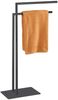 WENKO RECCO Handtuchhalter, Schwarz, Edelstahl, stehend Bild 3