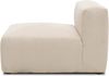 DOMO. collection Polsterhocker 800011, 1FEL, Rechteckig, individuell kombinierbar, modularer Cord Fußhocker, Polstergarnitur, 85 x 108 x 69 (BxTxH), creme Bild 3