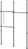 Teleskopgarderobe Kemi mit 3 Garderobenstangen 150 - 230 cm [en. casa] Bild 2