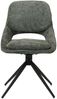 2er-Set Esszimmerstuhl HWC-N73, Küchenstuhl, drehbar Auto-Return, Stoff/Textil Chenille (490g/m²) Öko-Tex ~ grün Bild 5