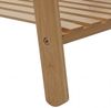 Bambus Pflanzenregal HWC-Q32, Blumentreppe Pflanzentreppe Badregal, Stange 2 Ablagen 130x70x44cm ~ natur Bild 5