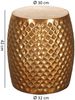 Couchtisch Beistelltisch SIRAK 32x32x42 cm rund Aluminium Gold Bild 4