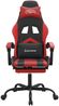 vidaXL Gaming-Stuhl mit Fußstütze Drehbar Schwarz & Rot Kunstleder [349604] Bild 5