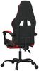vidaXL Gaming-Stuhl mit Fußstütze Drehbar Schwarz & Rot Kunstleder [349604] Bild 4