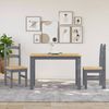 vidaXL Essstühle 2 Stk. Grau 40x46x99 cm Massivholz Kiefer 4005727 Bild 3