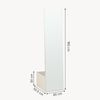 Garderobenspiegel 2-in-1 Saden 165x40x51 cm Sandfarben [en. casa] Bild 5
