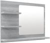 vidaXL Badspiegel Grau Sonoma 60x10,5x45 cm Holzwerkstoff 815661 Bild 2
