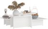 vidaXL Couchtische 2 Stk. Weiß 111,5x50x33 cm Holzwerkstoff 805562 Bild 3