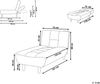 Chaiselongue ALSTEN Stoff Grün Bild 2