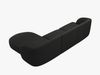 Micadoni Ecksofa Miley 4-Sitzer Rechts Boucle Baloo Schwarz Bild 3
