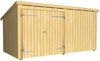 Plus Gartenhaus Nordic Multi 416 x 208 cm natur mit Doppeltür Bild 4