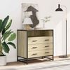 vidaXL Schubladenschrank Sonoma-Eiche 70x41x70 cm Holzwerkstoff 849085 Bild 3