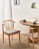 Esszimmerstuhl 2er Set CRAIG Holz Hellbraun Taupe Bild 3