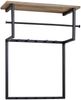 Wandgarderobe Mango Massivholz Metall Hakenleiste Ablage Kleiderstange 60x76x26cm Bild 2