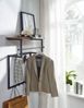 Wandgarderobe Mango Massivholz Metall Hakenleiste Ablage Kleiderstange 60x76x26cm Bild 5