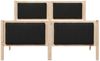 vidaXL Bettgestell Braun und Schwarz 140 x 200 cm Massivholz Kiefer 3394320 Bild 5