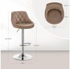Höhenverstellbarer Tresenhocker (2er-Set) BH23 Serie khaki Bild 2