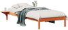 vidaXL Bettgestell mit Nachttischen Wachsbraun 90 x 220 cm 873243 Bild 3
