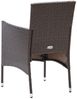 vidaXL Garten-Essstühle 4 Stk. Poly Rattan Braun 310565 Bild 5